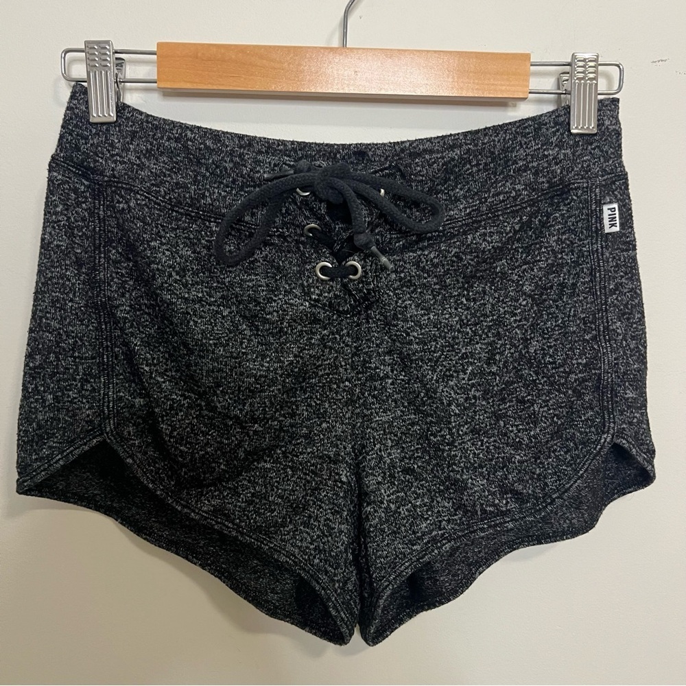 PINK Y2K Victoria's Secret Charcoal Shorts Lounge Boxer Sleep Yoga Active
